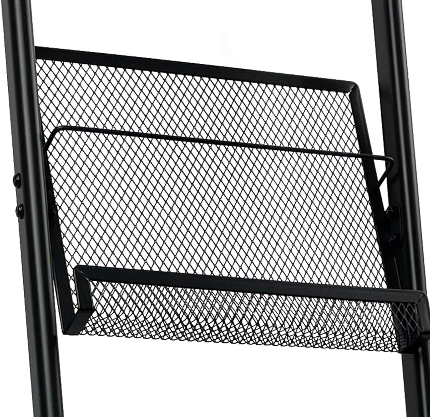 tongmo Floor-standing 3-Layer Magazine Rack, Brochure Display Stand, made of high-hardness metal, suitable for Exhibitions, Offices, and any organization requiring information display. (3F-Black)
